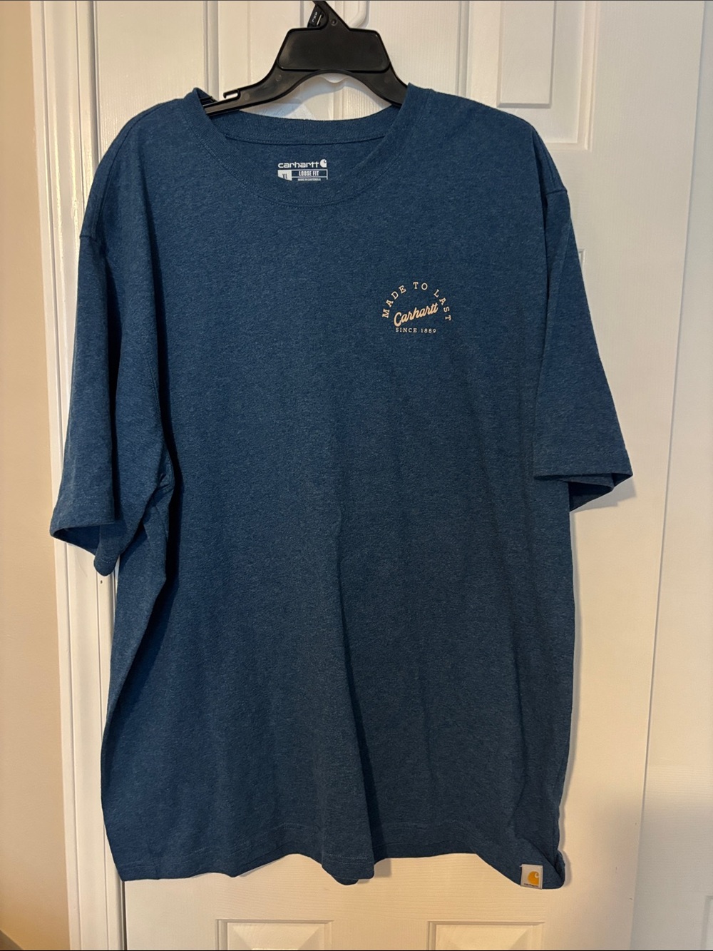 Carhartt Short Sleeve Pocket Tee - Heather Navy